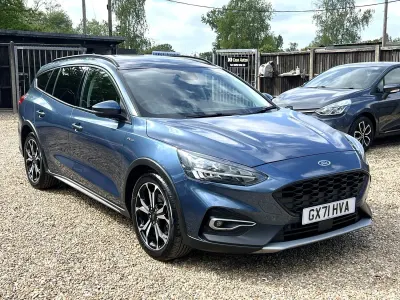 Used Ford Focus Active X 120 HP (88 kW) 2021 Blue Estate