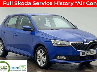 Used Skoda Fabia SE 60 HP (44 kW) 2021 Blue Hatchback