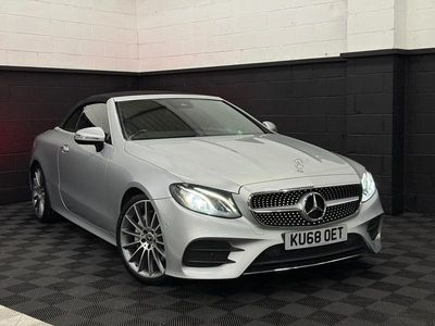 Used Mercedes E220 AMG Line Premium 194 HP (142 kW) 2018 Silver Cabriolet