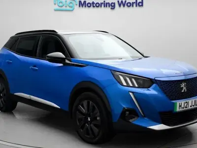 Used Peugeot e-2008 Premium 100 kW (136 HP) 2021 Blue SUV