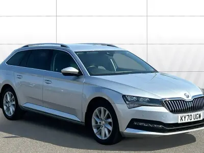 Used Skoda Superb SE Technology 150 HP (110 kW) 2020 Silver Estate