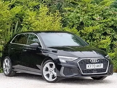 Used Audi A3 S-Line 150 HP (110 kW) 2020 Black Sedan