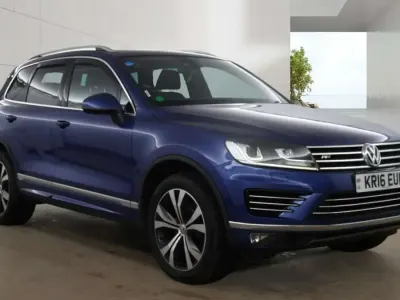 Used VW Touareg R-line 262 HP (192 kW) 2016 Blue SUV