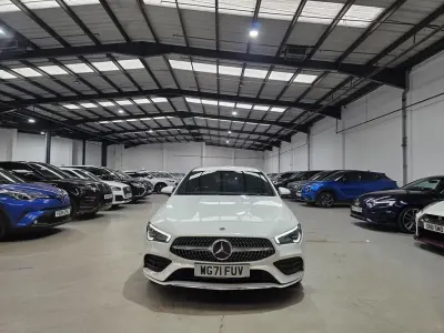 Used Mercedes CLA250e Shooting Brake AMG line 2021 White Estate