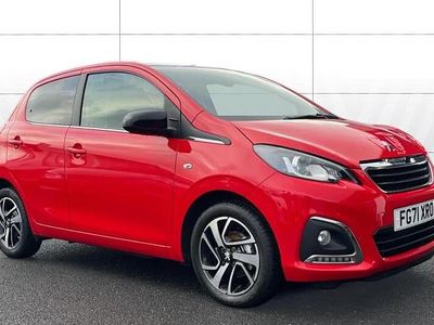Used Peugeot 108 Allure 72 HP (52 kW) 2021 Red Hatchback