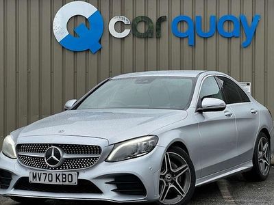 Silver Used 2019 Mercedes C220 AMG line Sedan | £16,495 (Fair price)