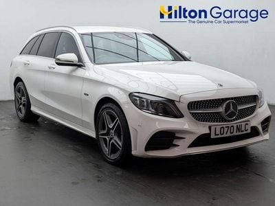 Used Mercedes C300e AMG line 320 HP (235 kW) 2020 White Estate