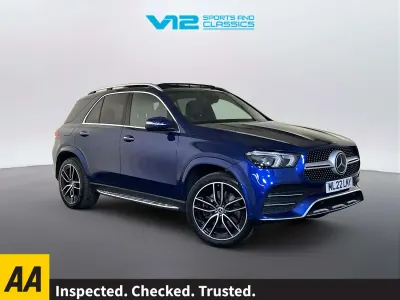 Used Mercedes GLE350 de AMG line 320 HP (235 kW) 2022 Blue SUV