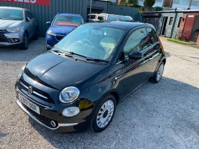 Used Fiat 500 Lounge 69 HP (50 kW) 2017 Black Hatchback