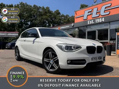 Used BMW 116 Sport Line 136 HP (100 kW) 2015 White Hatchback