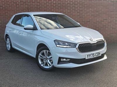 Used Skoda Fabia SE L 85 HP (62 kW) 2025 Moon white metallic Hatchback