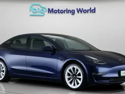Used Tesla Model 3 Long Range AWD 366 kW (498 HP) 2022 Blue Sedan