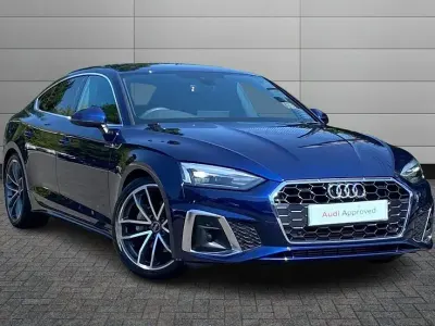 Used Audi A5 Sportback S-Line 201 HP (147 kW) 2024 Navarra blue Hatchback