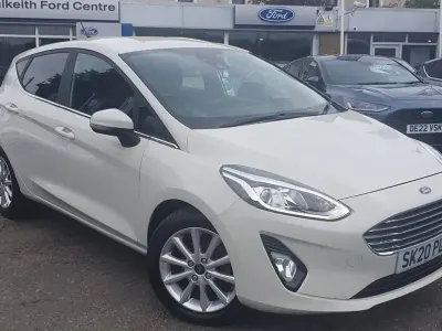 Used Ford Fiesta Titanium 125 HP (91 kW) 2020 White Hatchback