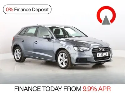 Begagnad Audi A3 Sportback Comfort 150 HK (110 kW) 2019 Grå Halvkombi
