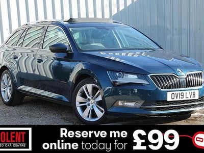 Used Skoda Superb SE L Executive 187 HP (137 kW) 2019 Blue Estate