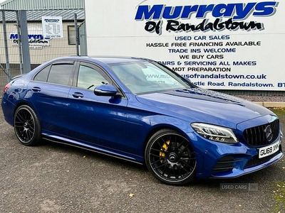 Blue Used 2019 Mercedes C220 AMG line Sedan | £19,995 (Fair price)