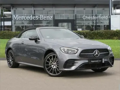 Used Mercedes E400 AMG line 325 HP (239 kW) 2022 Grey Cabriolet