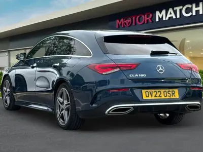 Used Mercedes CLA180 Shooting Brake AMG line 136 HP (100 kW) 2022 Blue Estate