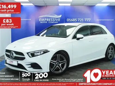 Used Mercedes A200 Executive 150 HP (110 kW) 2019 White Hatchback