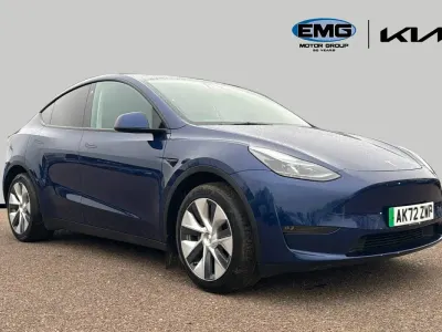Używany Tesla Model Y Long Range AWD 282 kW (384 KM) 2022 Niebieski SUV