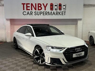 Used Audi A8 Black Edition 286 HP (210 kW) 2021 White Sedan