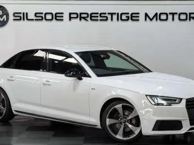 Used Audi A4 Black Edition 150 HP (110 kW) 2018 White Sedan