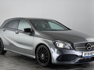 Used Mercedes A200 AMG line 156 HP (114 kW) 2018 Grey Hatchback