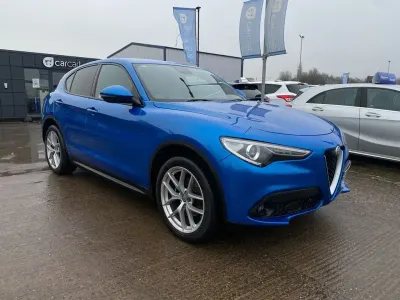 Used Alfa Romeo Stelvio 210 HP (154 kW) 2018 Blue SUV