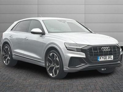 Used Audi Q8 S-Line 286 HP (210 kW) 2018 Floret silver SUV