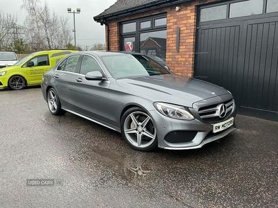 Used Mercedes C220 AMG line 170 HP (125 kW) 2017 Grey Sedan