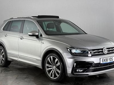 Silver Used 2018 VW Tiguan R-line SUV | £19,600 (Good price)