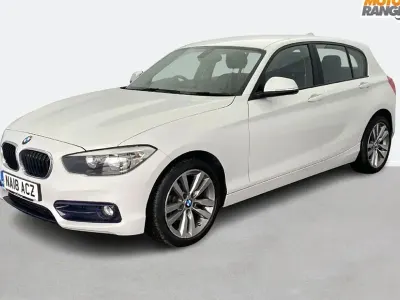 Used BMW 118 Sport Line 136 HP (100 kW) 2018 White Hatchback