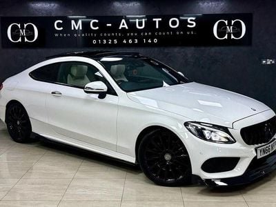 Begagnad Mercedes C250 AMG line 204 HK (150 kW) 2016 Vit Sportkupé