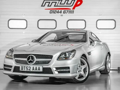 Used Mercedes SLK250 AMG 204 HP (150 kW) 2014 Silver Cabriolet