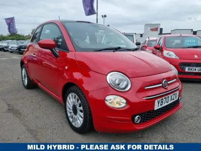 Used Fiat 500 Lounge 70 HP (51 kW) 2020 Red Hatchback