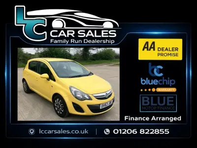 Used Vauxhall Corsa 2013 Yellow Hatchback