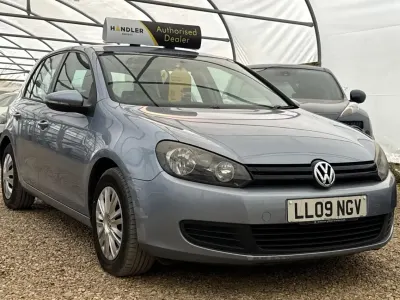 Used VW Golf VI S 100 HP (73 kW) 2009 Blue Hatchback