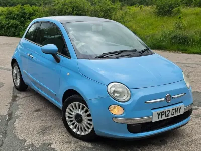 Used Fiat 500 Lounge 69 HP (50 kW) 2012 Blue Hatchback
