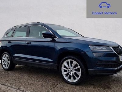 Used Skoda Karoq SE L 116 HP (85 kW) 2018 Blue SUV
