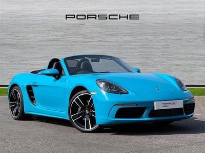 Used Porsche Boxster 296 HP (217 kW) 2019 Blue Cabriolet