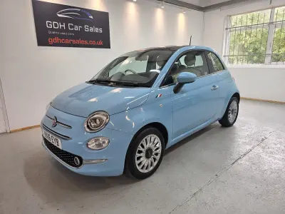Used Fiat 500 Lounge 69 HP (50 kW) 2016 Blue Hatchback