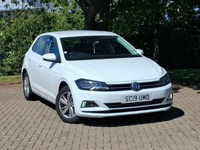 Used VW Polo SE 95 HP (69 kW) 2019 White Hatchback
