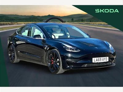 Black Used 2019 Tesla Model 3 Performance Sedan | £13,900 (Fair price)