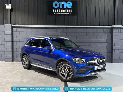 Used Mercedes GLC220 AMG line 194 HP (142 kW) 2020 Blue SUV