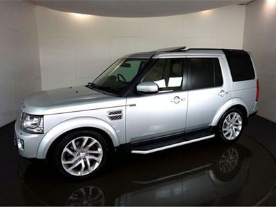 used Land Rover Discovery 3.0 SDV6 HSE 5d AUTO 255 BHP-2 OWNER CAR-INDUS SILVER METALLIC WITH HEATED ALMOND WINDSOR LEATHER UP