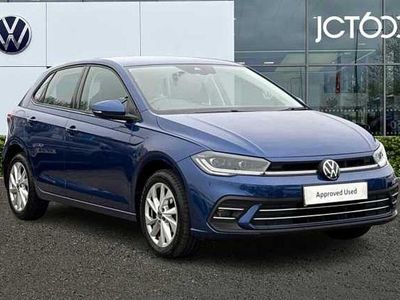 Used VW Polo Style 95 HP (69 kW) 2023 Blue Hatchback