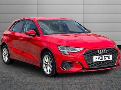 Used Audi A3 Advanced 110 HP (80 kW) 2021 Tango red Sedan
