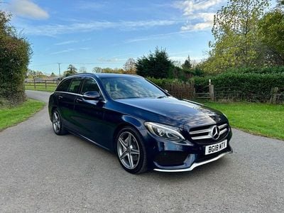 Blue Used 2018 Mercedes C220 AMG line Estate | £11,490 (Good price)