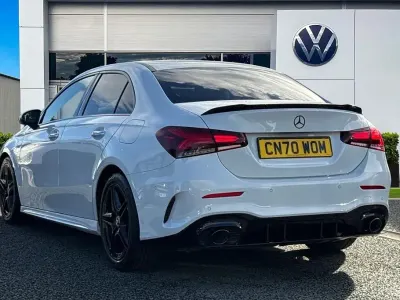 Używany Mercedes A200 AMG line 148 KM (108 kW) 2020 Biały Sedan/Limuzyna